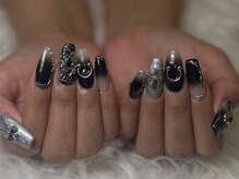 アビス(Abyss)/逆グラデーション手描きアート