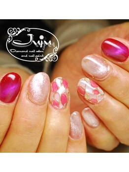 ジュジュ(Juju)/クリスマスステンドグラスネイル