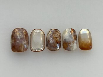 アイネイルズ 池袋店(I-nails)/ブラウンアート