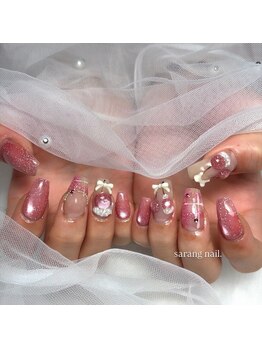 サランネイル(sarang nail.)/チェリー×ホイップ