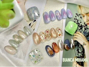 ビアンカ 美浜店(Bianca)の写真/《シンプル～トレンドデザイン、豊富にご用意♪》初回オフ無料/カラーチェンジ◎ネイルをお得に楽しめる☆