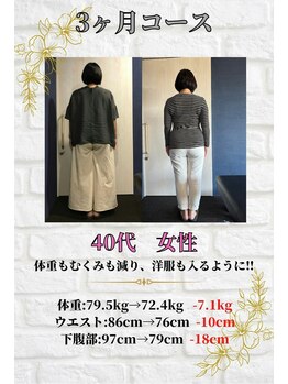 ヘルスケアエイド鍼灸接骨院 蘇我院/3ヶ月集中ダイエットコース