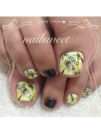 ヤシの木ネイル フット