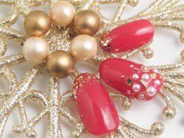 ガーリー冬ネイル☆