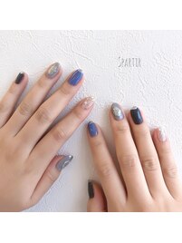 シックなカラーパレットネイル