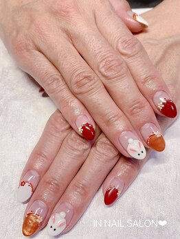 インネイルサロン 日暮里(IN NAIL SALON)/初回オフ無料お正月ネイル￥8500