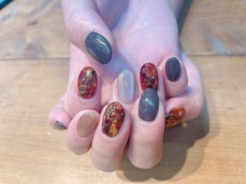 アトリエ ツメ(atelier TsuMe)/べっ甲/マグネット/秋ネイル