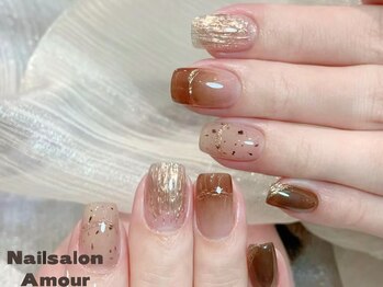 アムールユシマテン 上野湯島店(Amour)/秋ミラーネイル