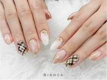 ビアンカソコラ 武蔵小金井クロス店(Bianca SoCoLa)/ニュアンスチェックネイル