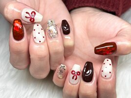 ハートホロミックスネイル