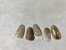 キキネイル 二子玉川(kikinail)/1月定額B 大理石ネイル