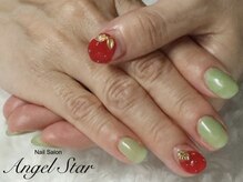 エンジェルスター(Angel Star)/大人可愛い苺ネイル♪
