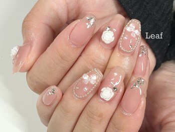 リーフ(Leaf)/ガーリー　韓国ネイル
