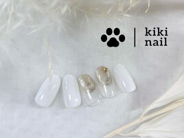 ホワイトネイル/冬ネイル