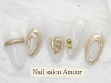 アムールユシマテン 上野湯島店(Amour)/キラキラ春夏のネイル¥7980