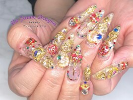 【ロングネイル】ゴテゴテネイル