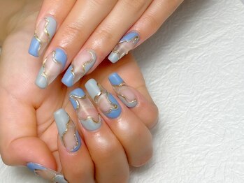 ゆちたの部屋/ミラーうねうねネイル