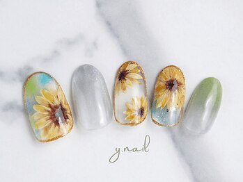 ワイネイル(Y.nail)/ひまわりネイル