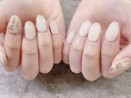 ゴールドニュアンスフレンチ