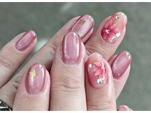 ネイルパキラ(nail pachira)/ポインセチアのアートネイル☆