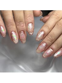 ミラー囲いネイル×足立