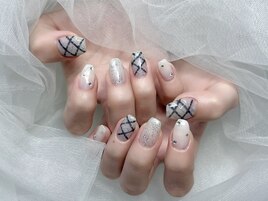 定額チェックネイル