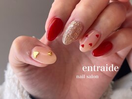 バレンタインネイル2025