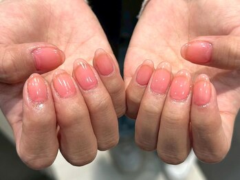 拭け感クリアピンクオレンジ