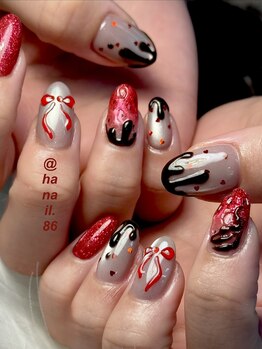 haruka nail× バレンタイン