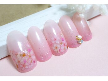 ラミエンヌ/桜ネイル 春ネイル フラワー