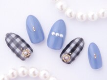 エトワール 中川中島店(Etoile)/ギンガムチェックネイル