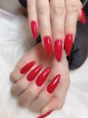 赤ネイル