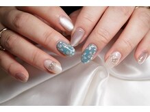 ネイルサロン マリング(Nail Salon Maring)/☆メタリックフラワー☆
