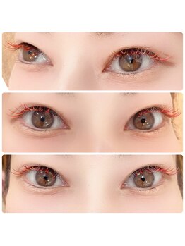 クリア アイラッシーズ アンド ネイルサロン シャイン(CLEAR & SHINE)/マツエクカラー♪意外となじむ!