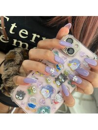 ワンカラー/ワンポイントネイル