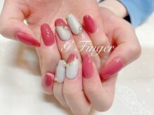 ジーフィンガー 大井町店(G Finger)/春らしいくすみピンクとグレー♪