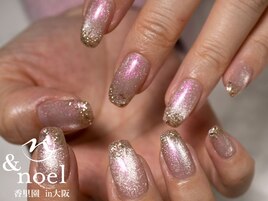 ピンクユニコーンネイル