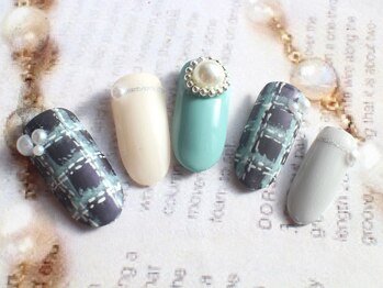 ベレッツァネイル 大阪 日本橋(BellezzaNail)/アート10本…マットツイード