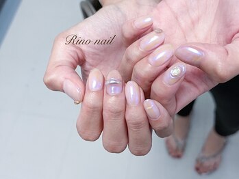 リノ ネイル(Rino nail)/シンプルオーロラネイル