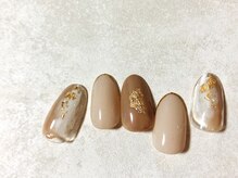 キキネイル 二子玉川(kikinail)/1月定額B 金箔ネイル