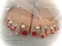 エマネイル バイ チュラ(emma nail_by chula)/ワンカラー/フットネイル/サマー