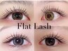 フラットラッシュ100本+まつげケアトリートメント付（オフ込)