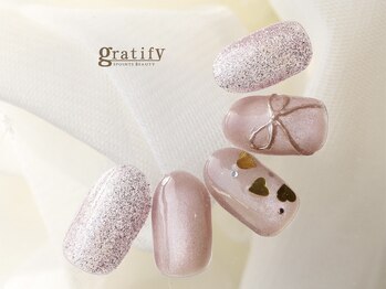 大人可愛い♪リボンネイル