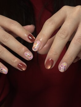 春色ピンク×ハートホロ×マグ