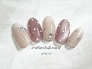 グラデハートドットネイル