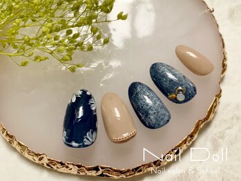 ネイルドール(Nail Doll)/デニムフラワー