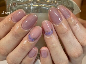 紫陽花ネイル/オフィスネイル