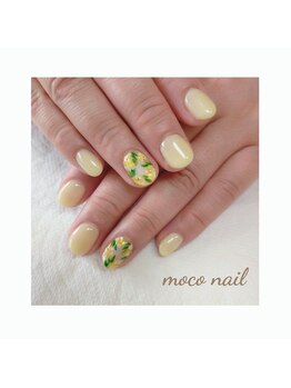 モコネイル(moco nail)/☆ワンカラー2本アート☆