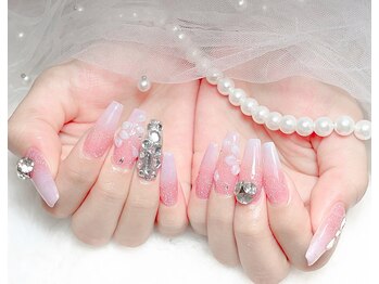 ビーユー 大宮(B U)/フラッシュネイルに3D花アート