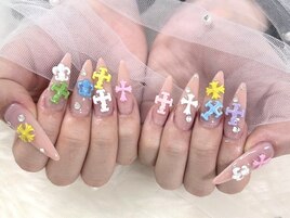 クロム風ネイル